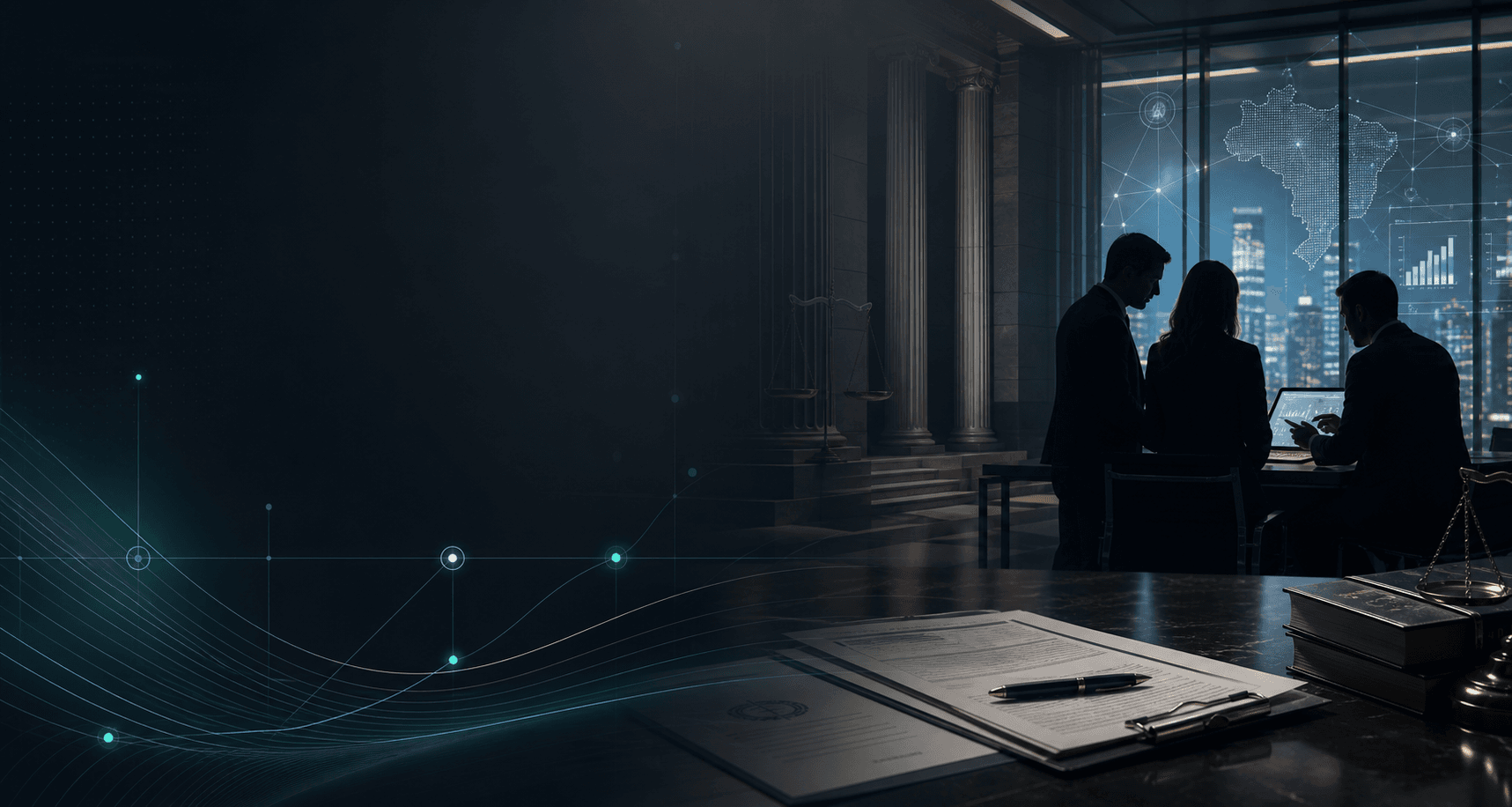Due diligence empresarial com tecnologia jurídica e análise de risco